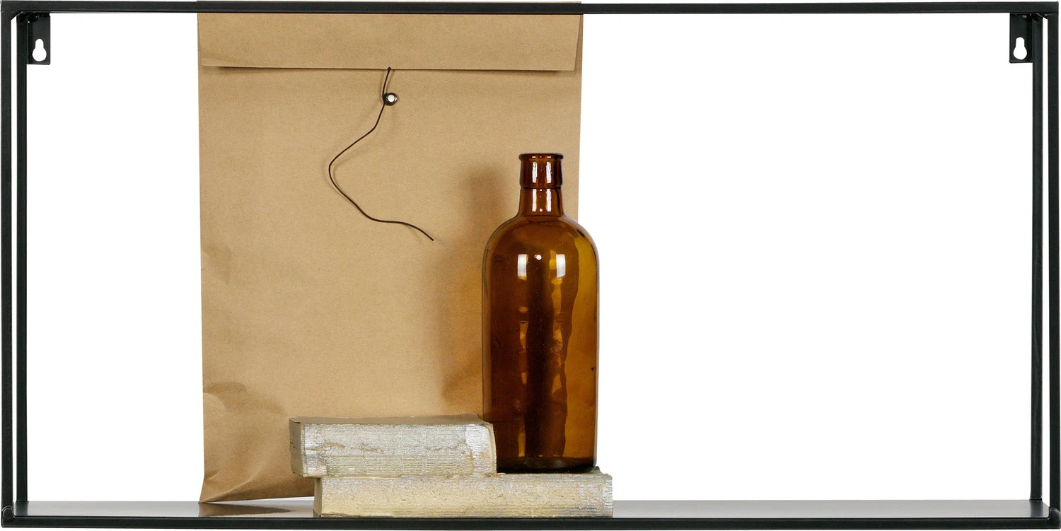 WOOOD Wandplank Zwart 35 X 70 X 20 Cm 1 WOOOD Wandplank Zwart 35 X 70 X 20 Cm