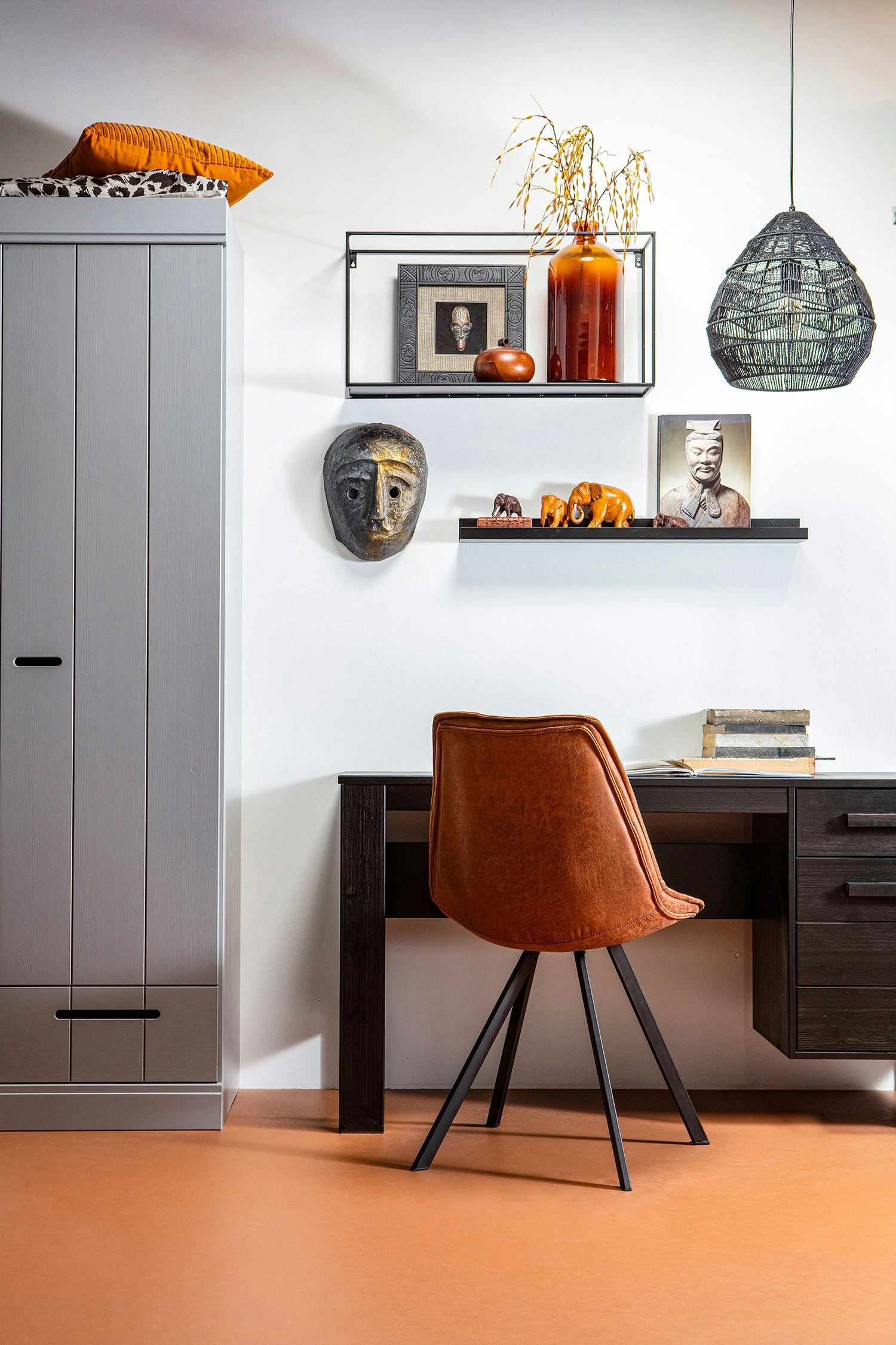 WOOOD Wandplank Zwart 35 X 70 X 20 Cm 2 WOOOD Wandplank Zwart 35 X 70 X 20 Cm - Afbeelding 2