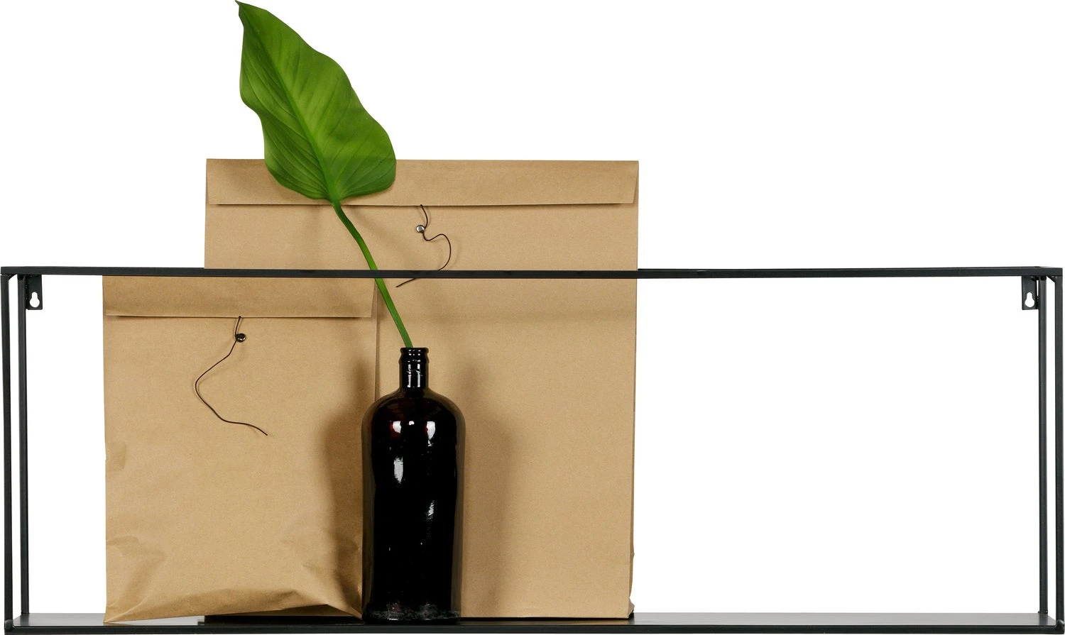 WOOOD Wandplank Zwart 35 X 100 X 20 Cm 1 WOOOD Wandplank Zwart 35 X 100 X 20 Cm