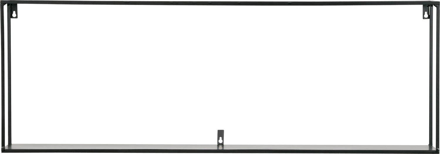 WOOOD Wandplank Zwart 35 X 100 X 20 Cm 2 WOOOD Wandplank Zwart 35 X 100 X 20 Cm - Afbeelding 2