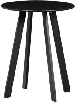 WOOOD Bijzettafel Fer Zwart D 40 H 49 Cm