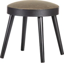 WOOOD Kruk Zwart D 38 H 38 Cm