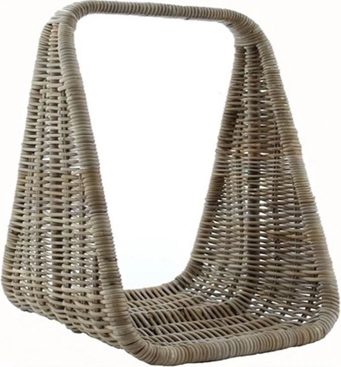 Van Der Leeden Opbergmand Rattan Naturel / Grijs 50 X 42 X 60 Cm 1 Van Der Leeden Opbergmand Rattan Naturel / Grijs 50 X 42 X 60 Cm