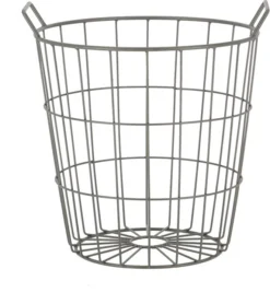 Esschert Design Opbergmand Karel Grijs D 32 H 30 Cm