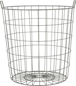 Esschert Design Opbergmand Karel Grijs D 51 H 45 Cm