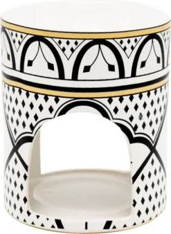 ScentChips Geurbrander Flower Power Geel / Wit / Zwart D 10 H 12 Cm