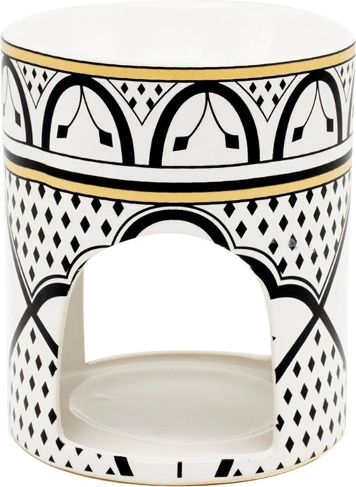 ScentChips Geurbrander Flower Power Geel / Wit / Zwart D 10 H 12 Cm 1 ScentChips Geurbrander Flower Power Geel / Wit / Zwart D 10 H 12 Cm