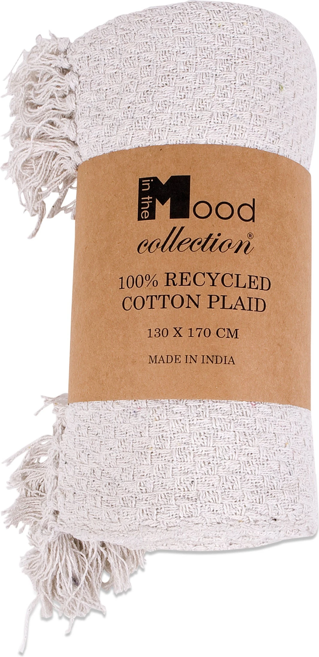 In The Mood Collection Plaid Crixus Wit 130 X 170 Cm 1 In The Mood Collection Plaid Crixus Wit 130 X 170 Cm