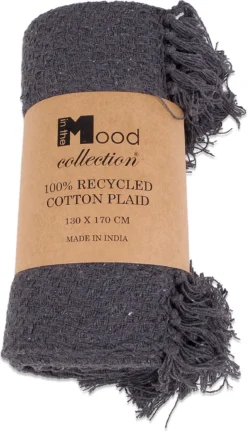 In The Mood Collection Plaid Crixus Antraciet 130 X 170 X 10 Cm