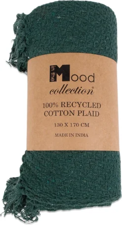 In The Mood Collection Plaid Crixus Groen 130 X 170 X 10 Cm