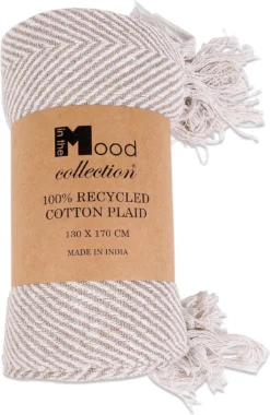 In The Mood Collection Plaid Saxa Beige 130 X 170 X 1 Cm