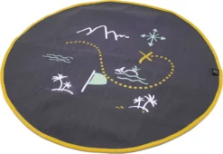 Factory Petite Vloerkleed Mighty Ocean Schatkaart Blauw D 90 Cm