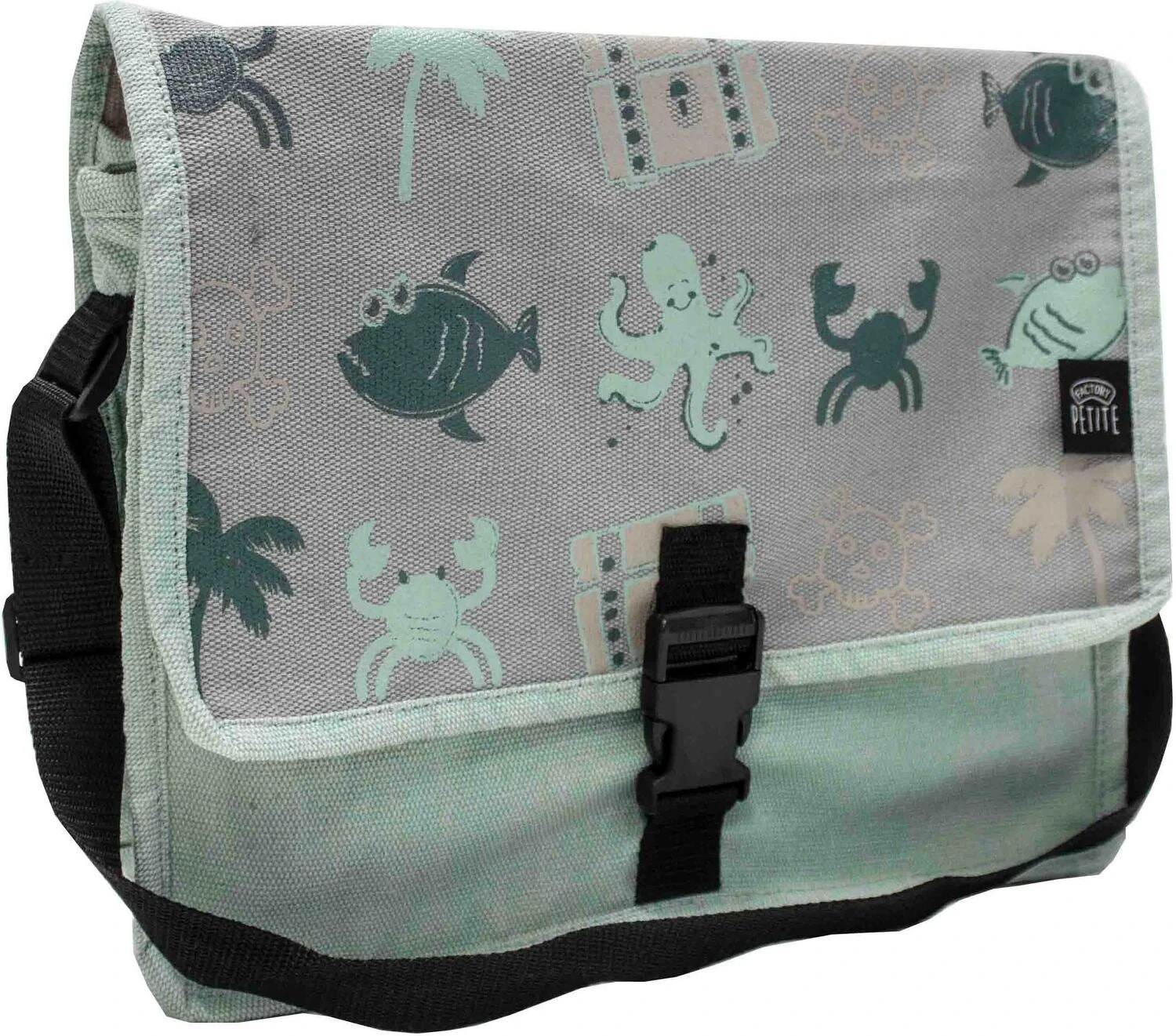 Factory Petite Schoudertas Mighty Ocean Groen 30 X 25 X 10 Cm 1 Factory Petite Schoudertas Mighty Ocean Groen 30 X 25 X 10 Cm