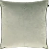 Overseas Sierkussen Velours Middlestitch Effen Lichtgroen 45 X 45 Cm