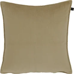Intratuin Velours Middlestitch Sierkussen Effen Beige 45 X 45 Cm