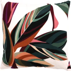 Intratuin Calathea Sierkussen Bladeren Wit 45 X 45 Cm