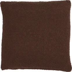 Intratuin Boucle Sierkussen Effen Bruin 45 X 45 Cm