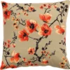 Intratuin Blos Sierkussen Bloemen Beige 45 X 45 Cm