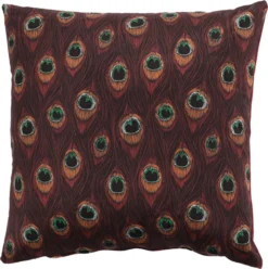 Intratuin Peacock Sierkussen Dieren Bruin 45 X 45 Cm