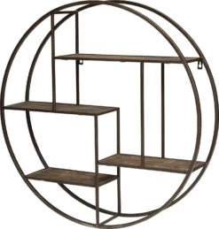 Intratuin Wandrek Cirkel Zwart 70 X 15 X 70 Cm