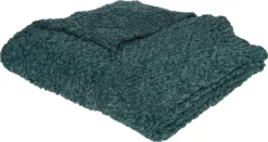 Intratuin Plaid Knit Blauw 152 X 127 Cm