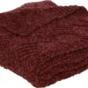 Intratuin Plaid Knit Bordeaux 152 X 127 Cm