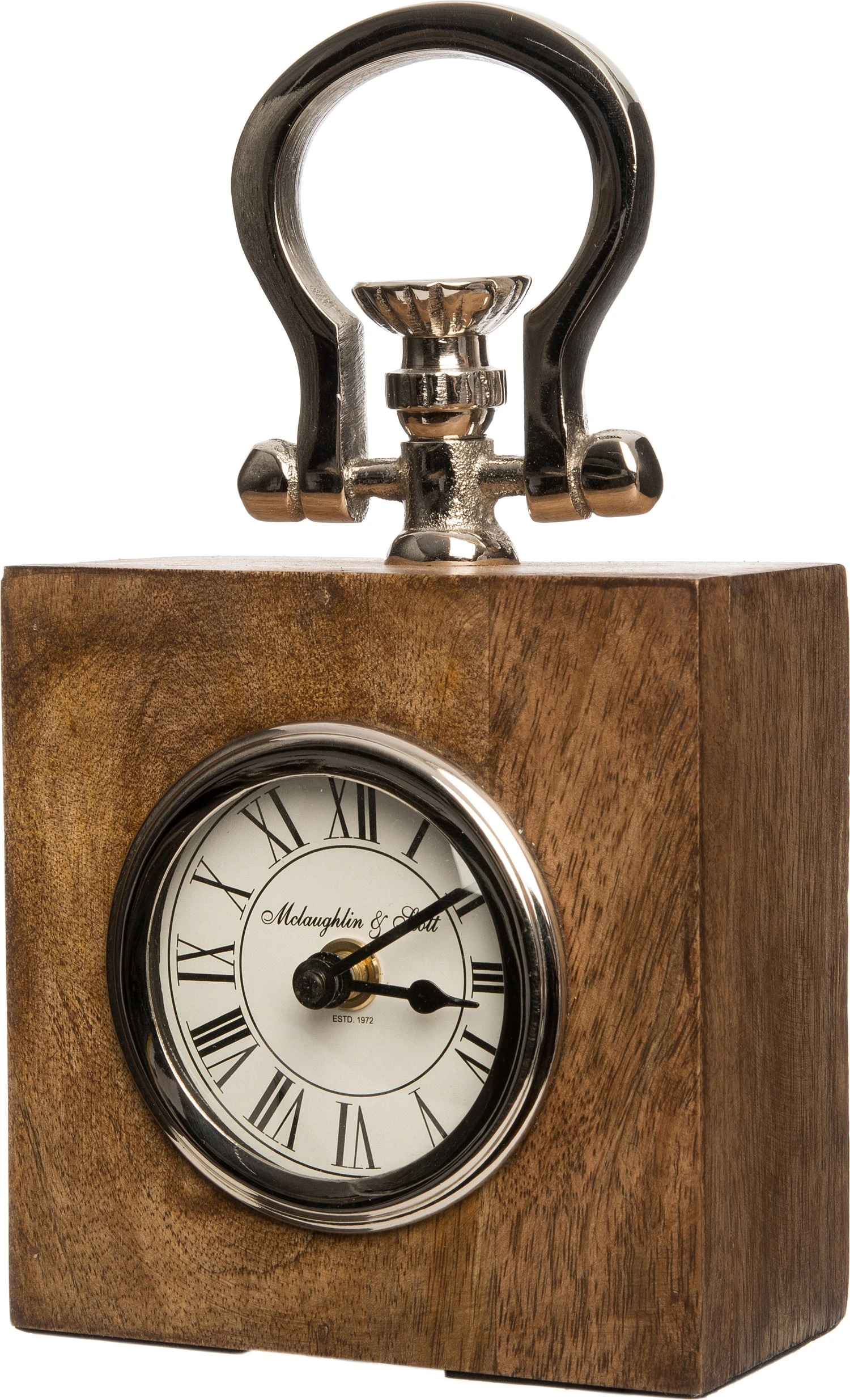 Intratuin Tafelklok Hout Aluminium 13 X 6 X 24 Cm 1 Intratuin Tafelklok Hout Aluminium 13 X 6 X 24 Cm