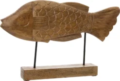 Intratuin Beeld Vis Op Voet Naturel 41 X 2 X 25cm