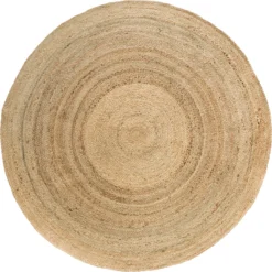 Intratuin Vloerkleed Jute Rond Naturel D 180 Cm