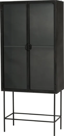 Intratuin Kast Luc Zwart 80 X 41 X 182 Cm -Decori Meubelen Winkel 8717263818434 03 scaled