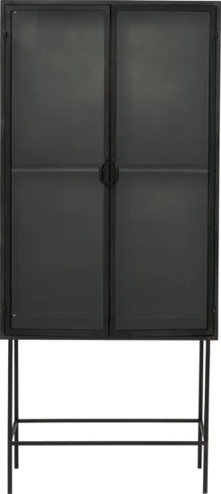 Intratuin Kast Luc Zwart 80 X 41 X 182 Cm