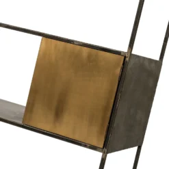 Intratuin Kast Luc Zwart / Goud 110 X 40 X 200 Cm -Decori Meubelen Winkel 8717263821472 04