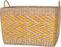Intratuin Opbergmand Cloe Naturel / Geel 31 X 19 X 20 Cm