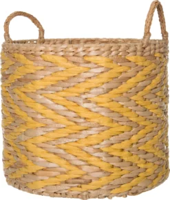 Intratuin Opbergmand Lexy Naturel / Geel D 31 H 27 Cm