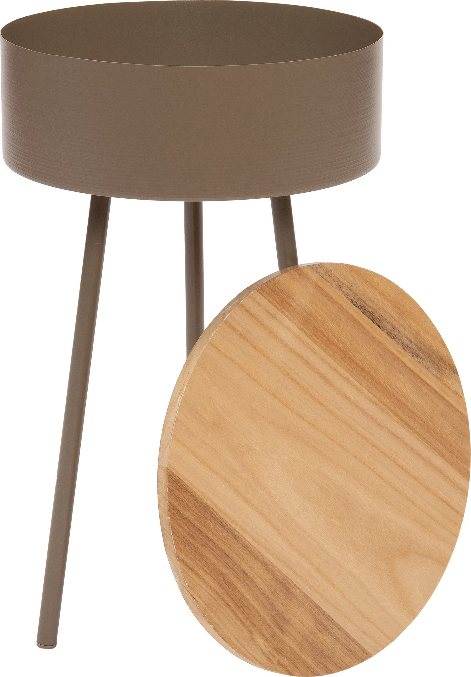 Intratuin Bijzettafel Coco Grijs D 32 H 50 Cm 2 Intratuin Bijzettafel Coco Grijs D 32 H 50 Cm - Afbeelding 2