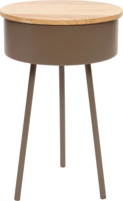 Intratuin Bijzettafel Coco Grijs D 32 H 50 Cm