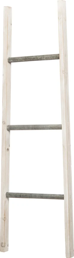 Intratuin Decoratie Ladder Wit 36 X 4 X 120 Cm