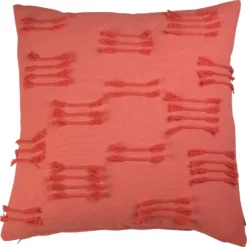 Linen & More sierkussen Uneven oranje 45 x 45 cm