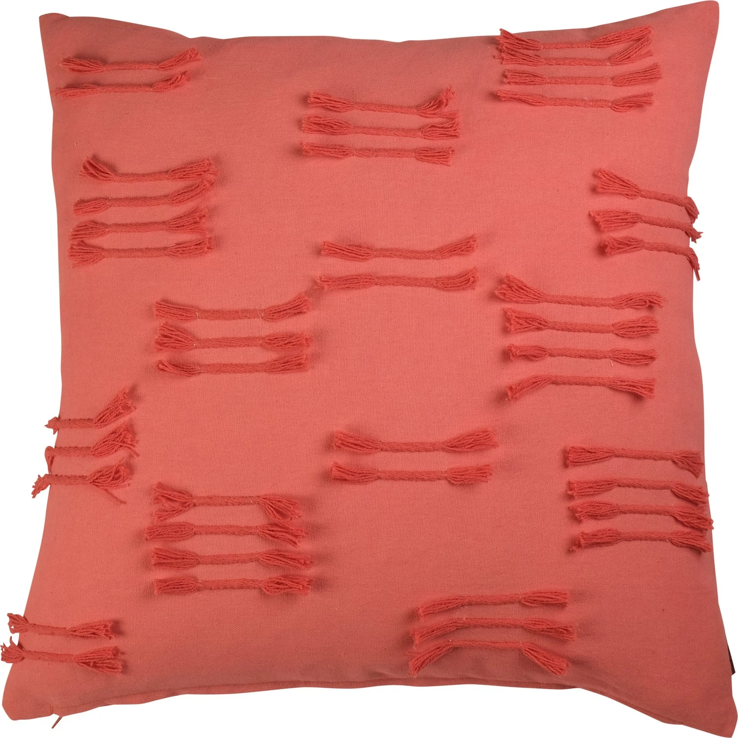 Linen & More sierkussen Uneven oranje 45 x 45 cm 1 Linen & More sierkussen Uneven oranje 45 x 45 cm