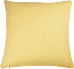 Linen & More sierkussen Lima geel 45 x 45 cm