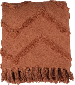 Linen & More Plaid Ravi Bruin 130 X 170 Cm