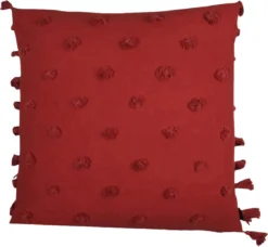 Linen & More Sierkussen Rio Rood 45 X 45 X 8 Cm