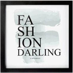 Riverdale Schilderij Fashion Zwart 3,5 X 40,3 X 40,3 Cm