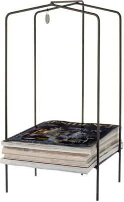 Riverdale Tijdschriftenhouder Roma Zwart 25 X 25 X 50 Cm