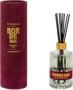 Riverdale Geurstokjes Eternity Magnolia & Iris Rood 200 Ml