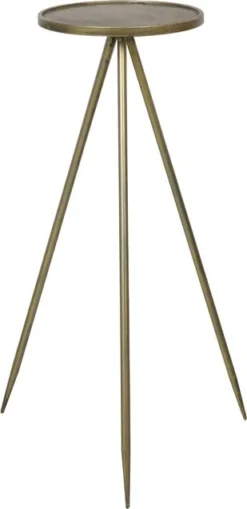 Light & Living Bijzettafel Envira Goud 35 X 35 X 98,5 Cm