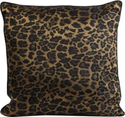 Light & Living Sierkussen Leopard Bruin 45 X 45 X 10 Cm