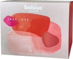 Bolsius Geurset True Love Sunkissed Orange & White Flowers 9,2 X 20,2 X 15,1 Cm