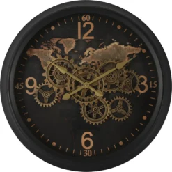 Countryfield Klok Carta Zwart D 62 H 8 Cm