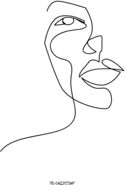 PB-Collection Schilderij High Head Wit 30 X 40 X 2 Cm